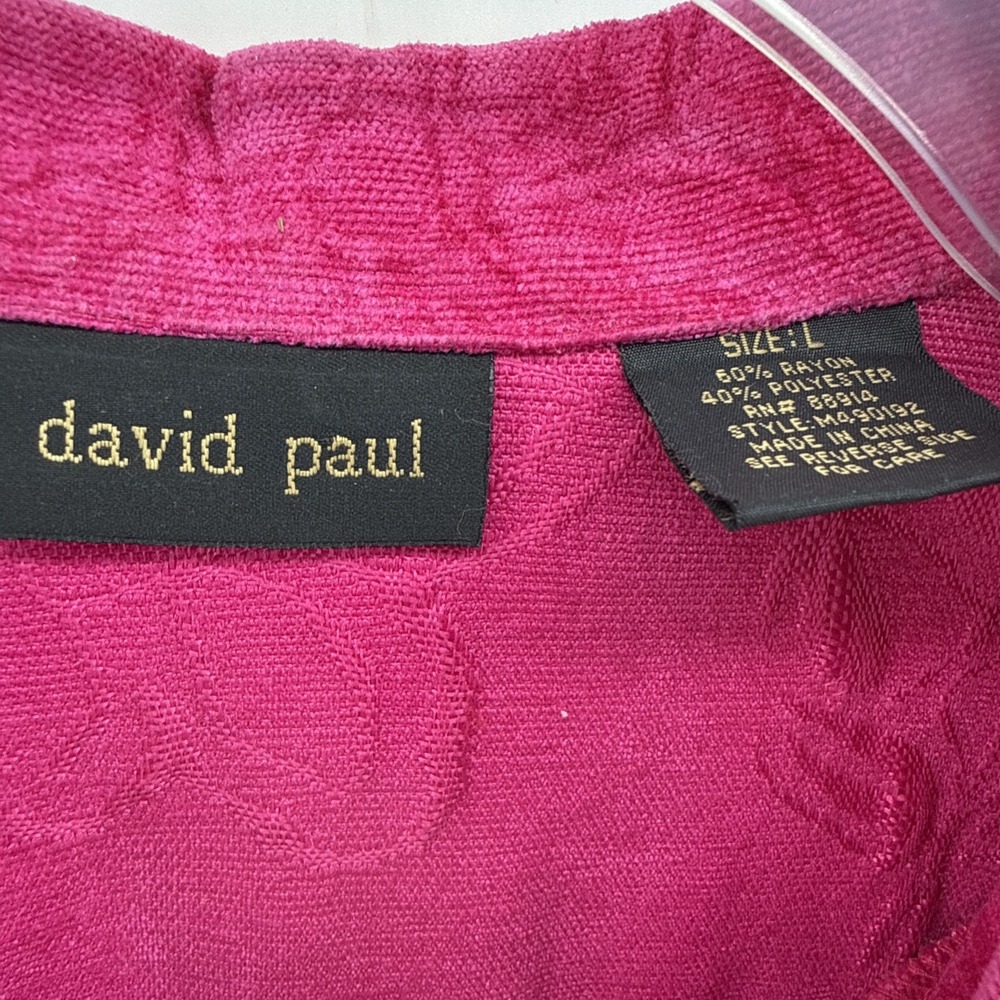 David Paul Vintage Pink‎ Jacket Size XL - Picture 3 of 8